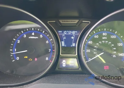 2014 Hyundai Veloster Turbo W/Black from USA, damaged, VIN KMHTC6AE0EU197314